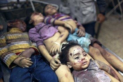 Gazan children massacred by Israel