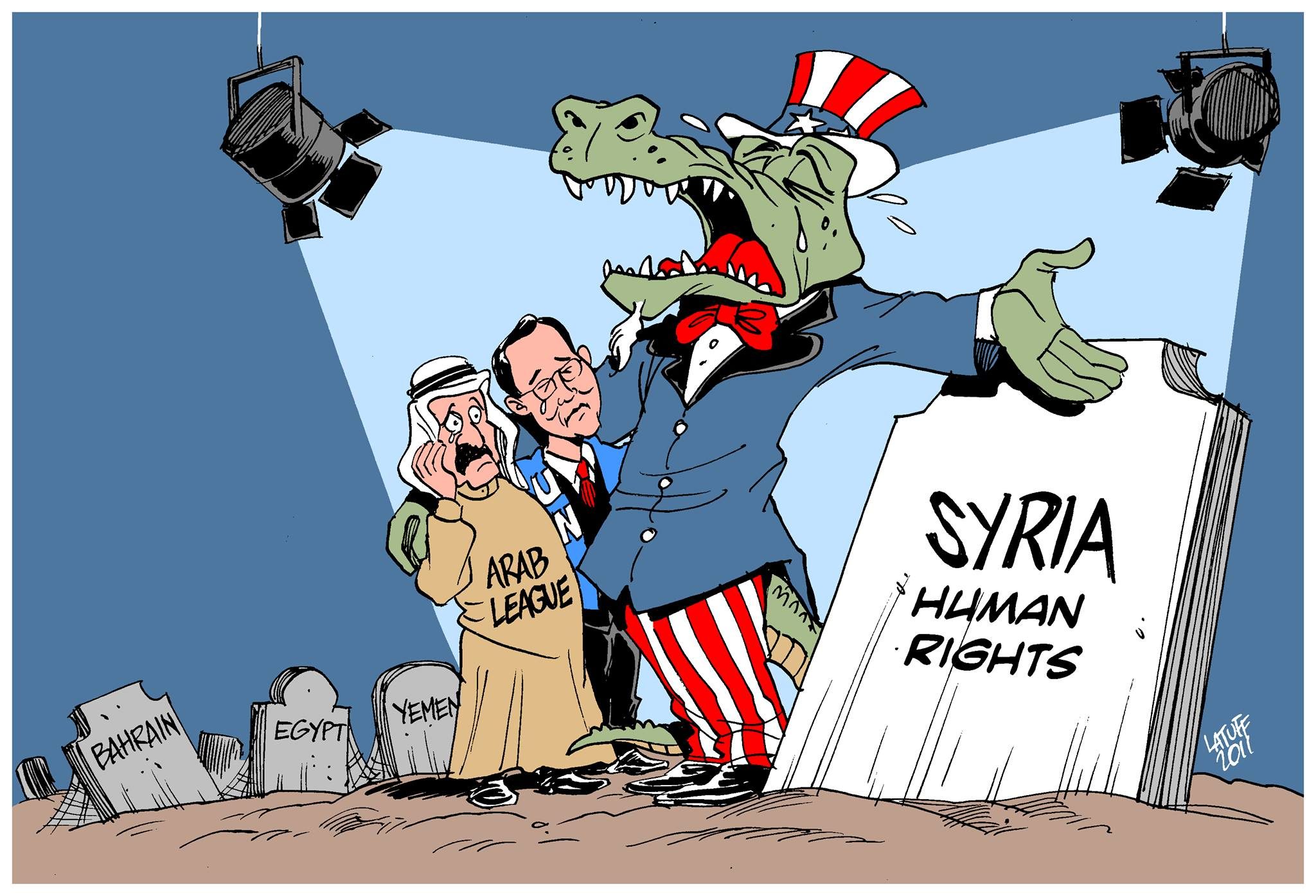 American crocodile tears in Syria