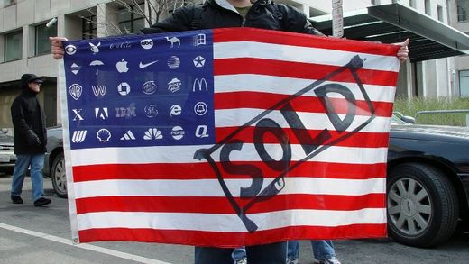 US flag corporate logos