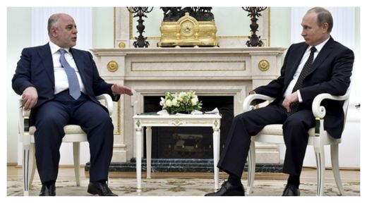 Putin and Hayder al-Abadi