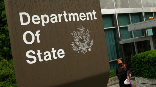 US State Department sign