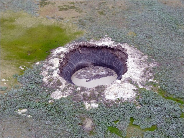 Siberia giant sinkholes