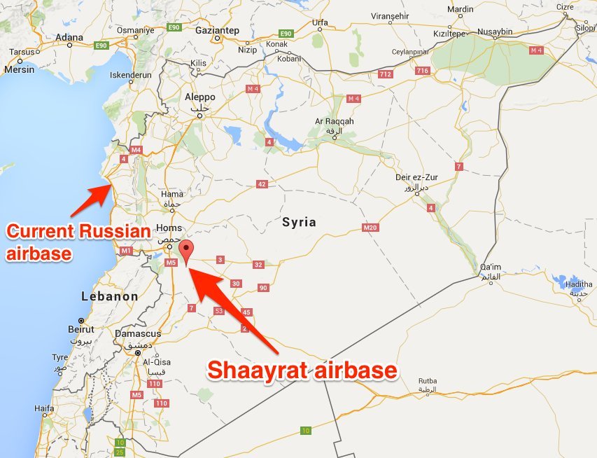 Russian airbases in Syria