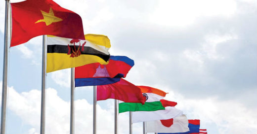 ASEAN member flags