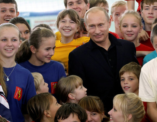 Putin and children