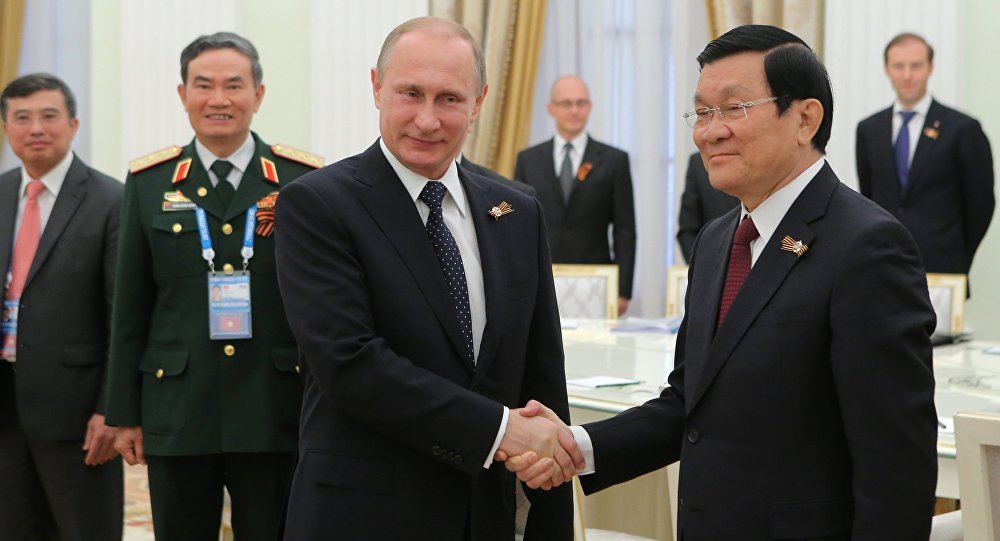 Trương Tấn Sang and Putin