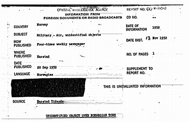 CIA UFO Document