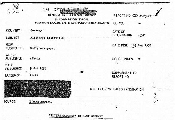 CIA UFO Document