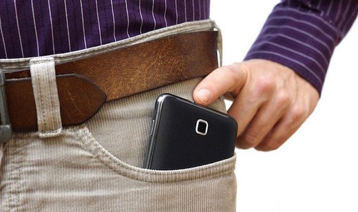 Cell phone in pocket