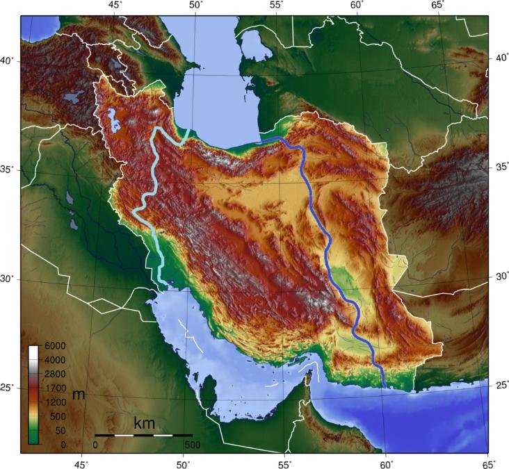 Iran canal connecting Caspian sea and the Gulf