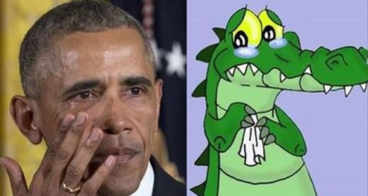 Obama's crocodile tears