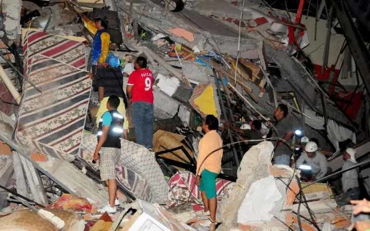 Ecuador earthquake damage