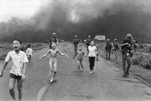 Napalm girl in Vietnam war