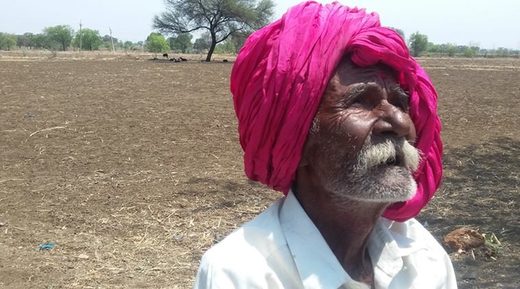 Indian farmer drought