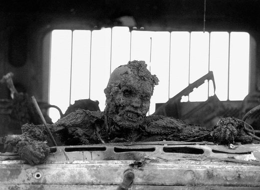 Dead Iraqi soldier on Highway of Death