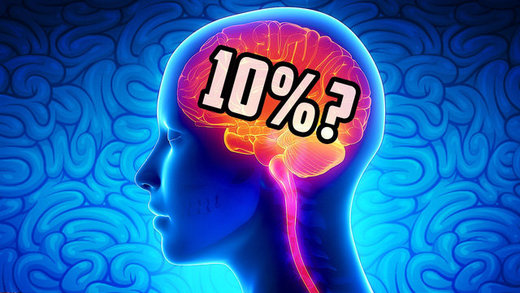 Can humans live with 10% brain?