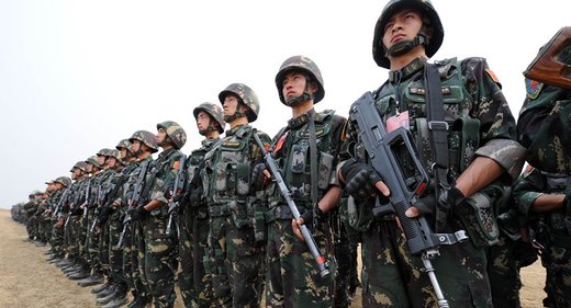 Chinese troops