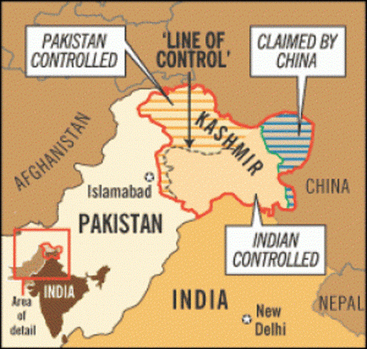 Map of Kashmir