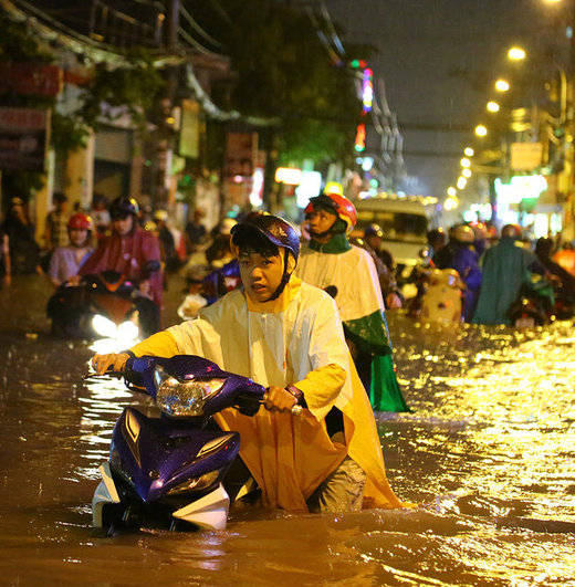Flooding in Ho Chi Minh city, Vietnam