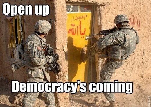 Open up! Democracy's coming