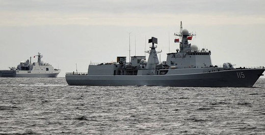Chinese missile warship