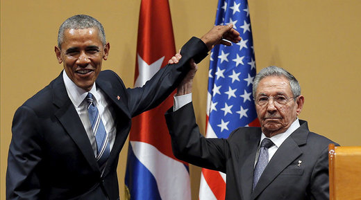 U.S. President Barack Obama and Cuban President Raul Castro