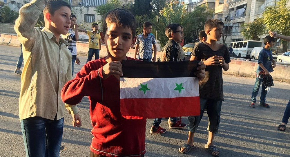 Children in Aleppo, Syria
