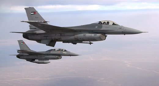 Jordanian F-16 fighter jets