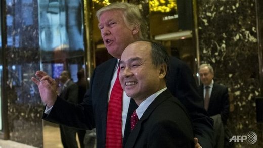 Donald Trump and Japanese billionaire Masayoshi Son