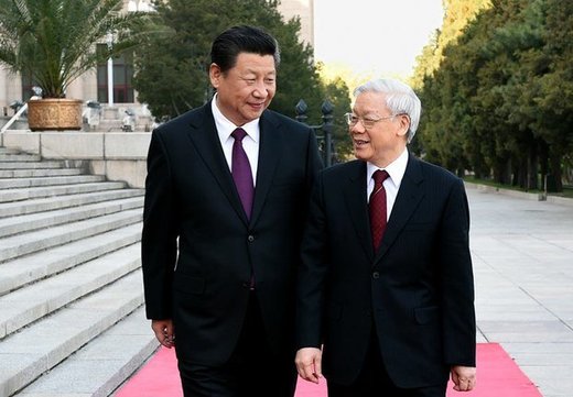 Nguyen Phu Trong and Xi Jinping