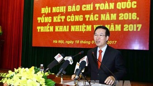 Võ Văn Thưởng, Vietnam government official at national conference about the press
