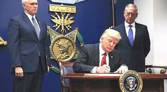 Trump signing order
