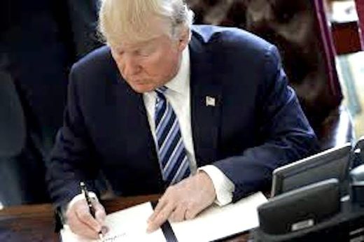 trump signing