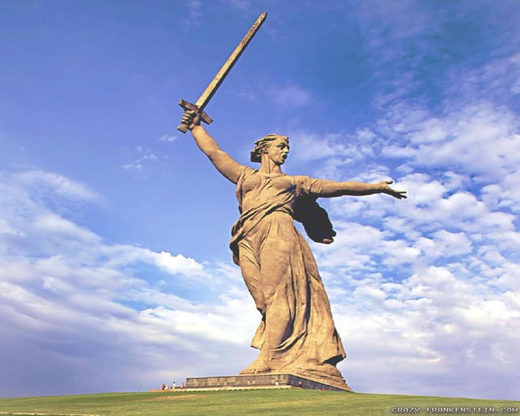 The motherland calls monument
