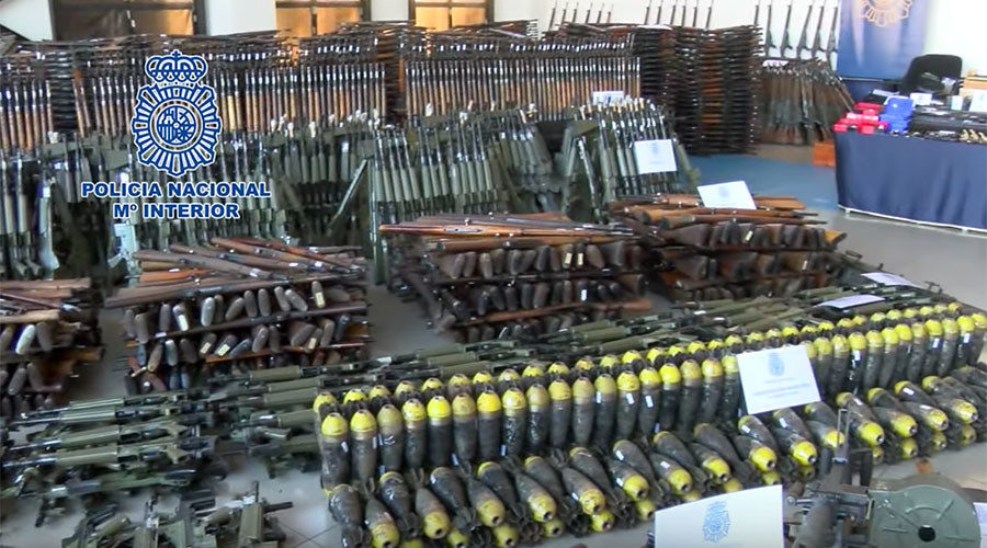 weapons intended for terrorists seized