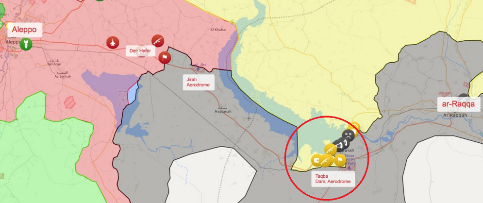 Nhấn để phóng to US forces map Syria Raqqa