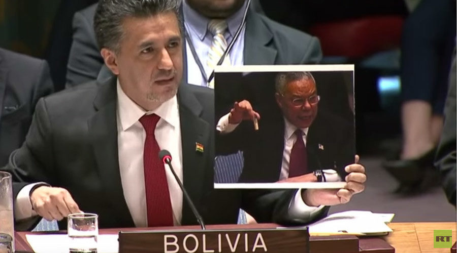 Bolivia United Nations Colin Powell