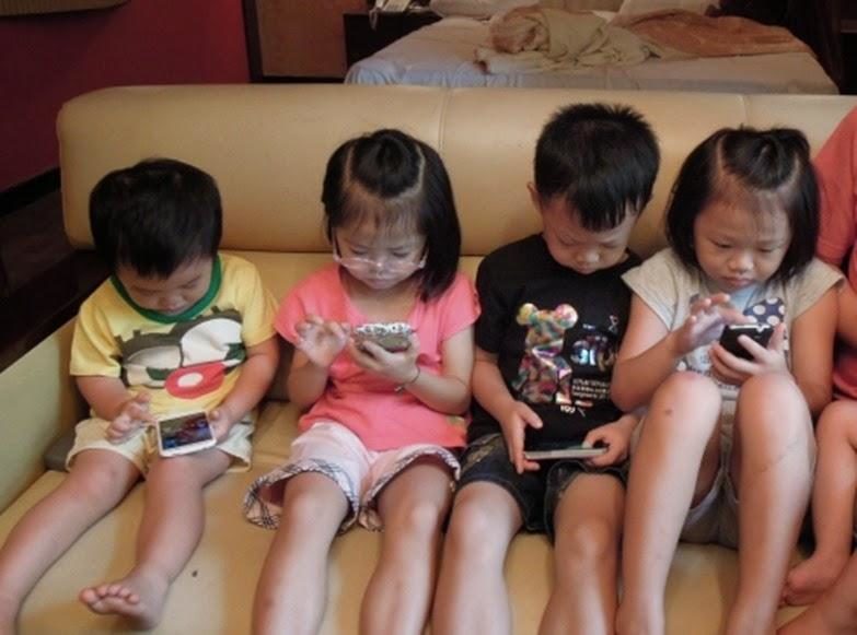 Children addicted to smartphone