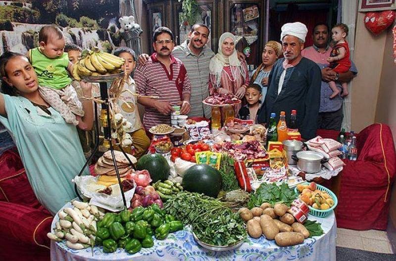 Food in a week in Egypt