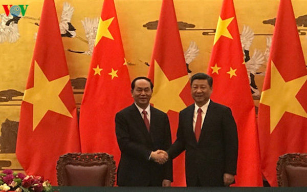 Xi Jinping and Trần Đại Quang