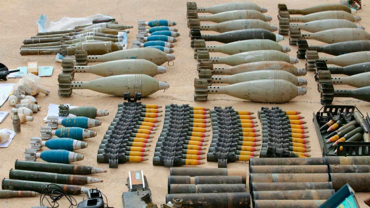 Discovered US-Israel origin weapon stash in Homs, Syria
