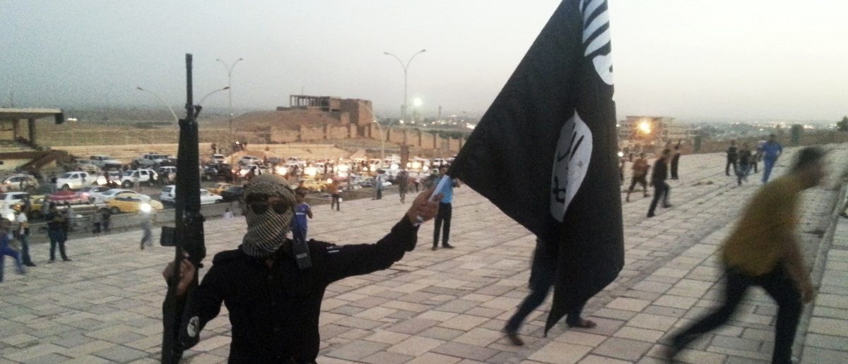 ISIS ISIL terrorist waving flag
