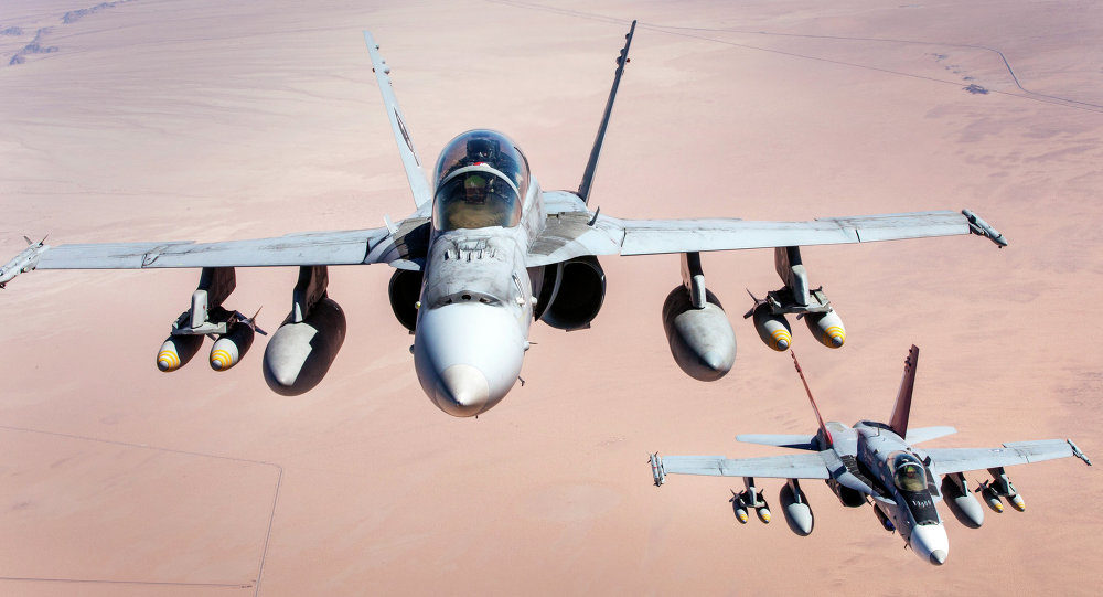 US warplanes syria F-18 Hornet