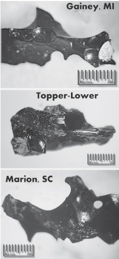Carbon glass found in three different Clovis sites