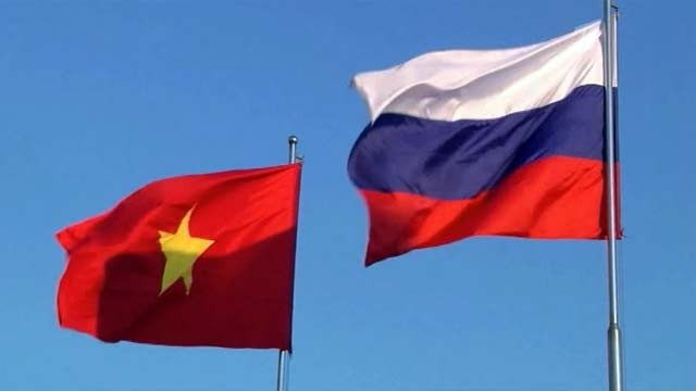 Russian and Vietnamese flags