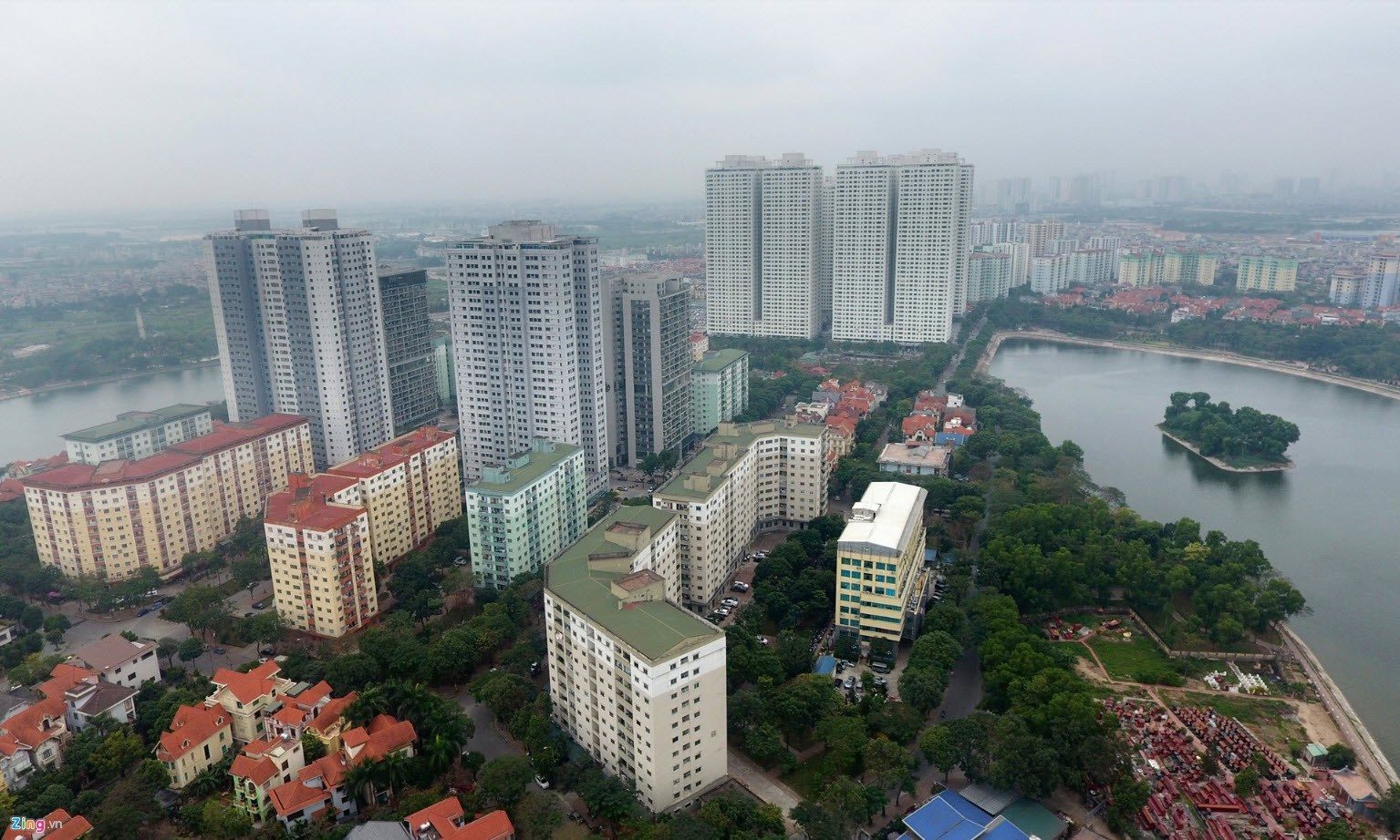 Linh Đàm apartment buildings, Hanoi