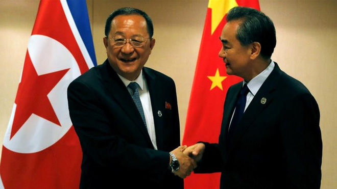 North Korea and China foreign ministers