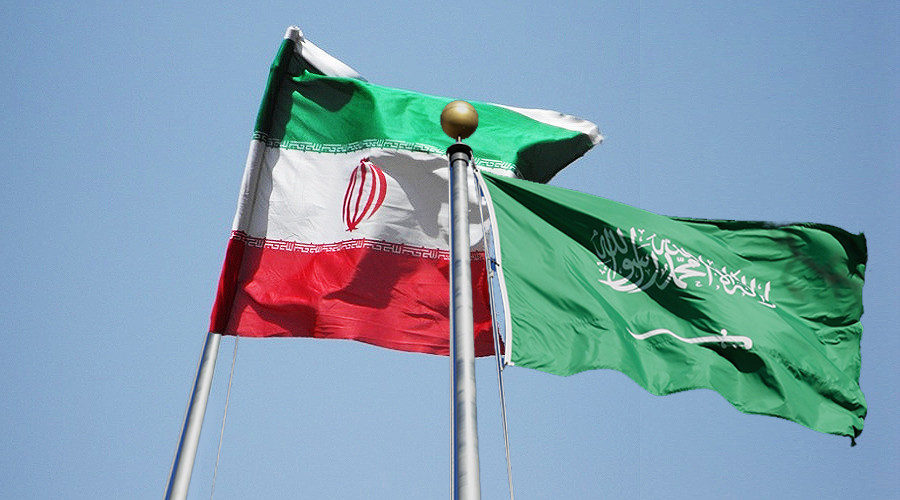 Iran Saudi Arabia flags