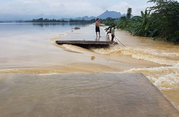 Flooding at Chương Mỹ, Hanoi, Vietnam Oct 12th 2017