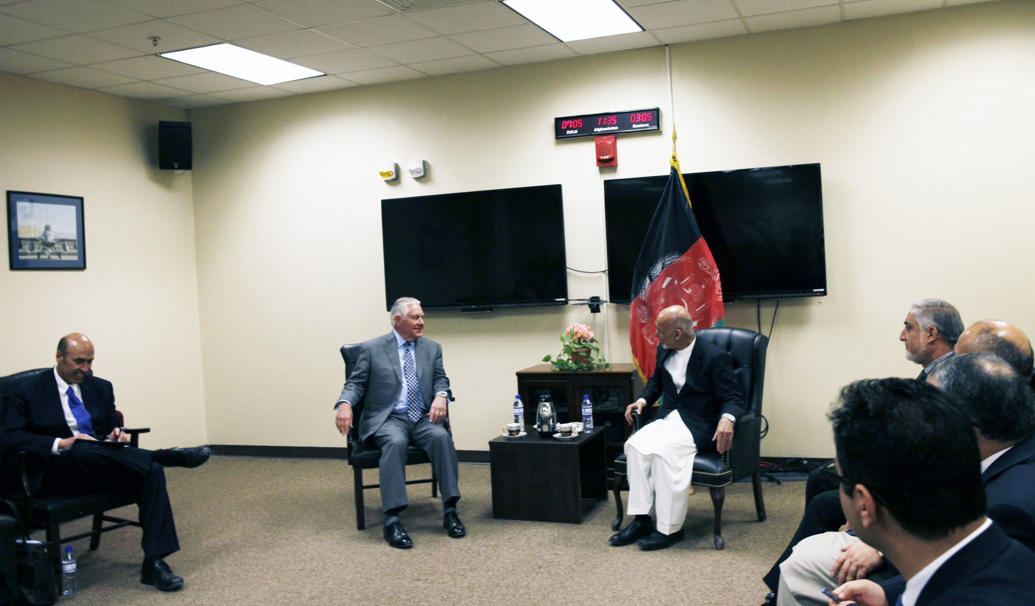 Tillerson Kabul visit State Department release